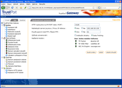  Obr. 1: Pi zapojen bezpenostn proxy za stvajc proxy je teba provst odpovdajc nastaven, zde na pkladu een TrustPort Net Gateway