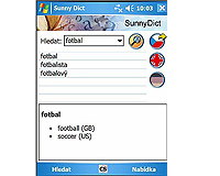 Sunnysoft Dictionary  slovnk ve vaem PDA