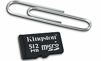 Kingston pedstavuje 512 MB microSD karty