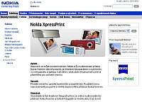Nokia nabz v R on-line tisk fotografi