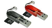 Miniaturn sady USB teky a karty microSD