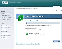 Nov sluba - ESET Online Scanner